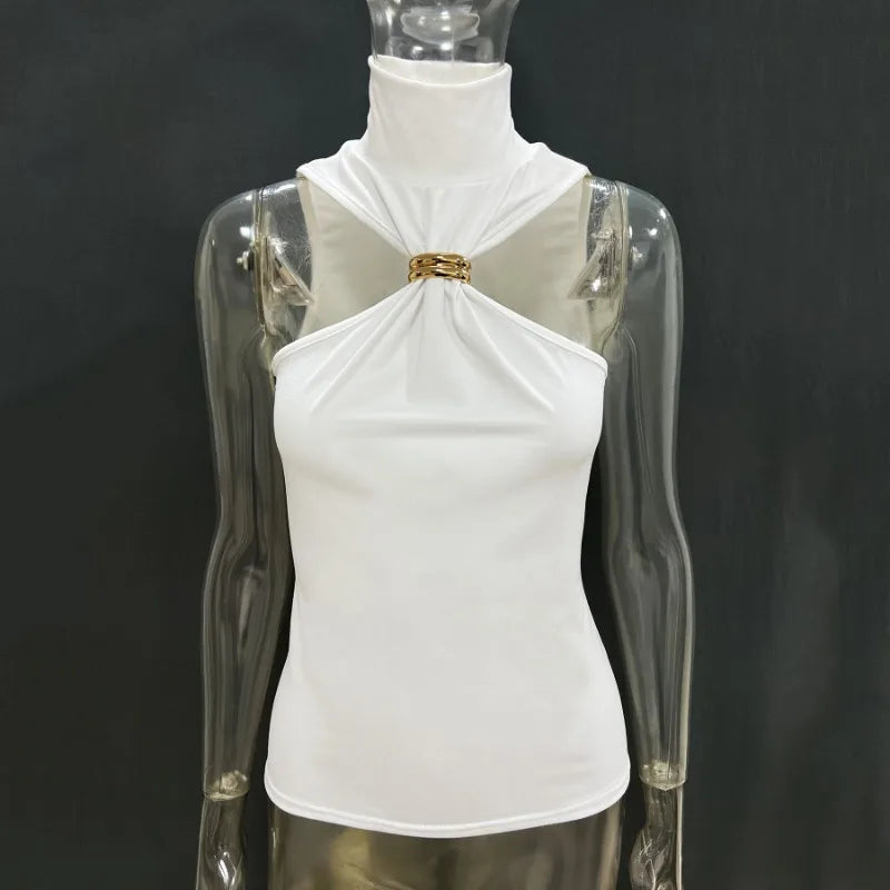 Summer Fashion Sexy Tank Top Pullover For Women Slim Off-Shoulder Patchwork Strapless Y2k Vest Top Female Party Cropped Top 2025