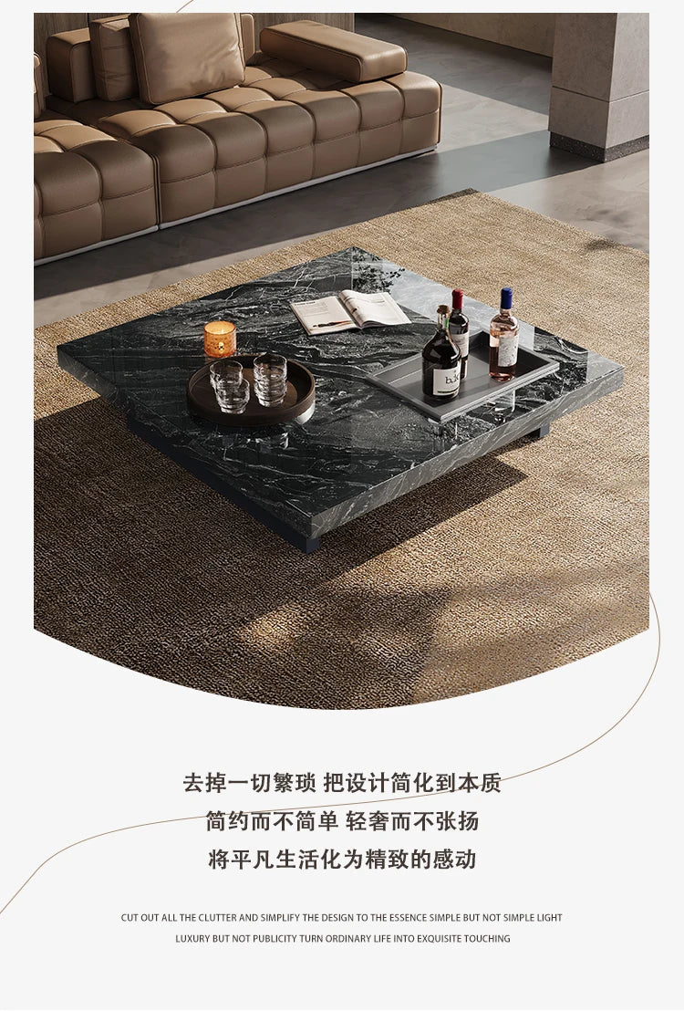 Minimalist Italian Coffee Table Living Room Decoration Aesthetic Modern Side Table Organizer Mesas Bajas Lounge Suite Furniture