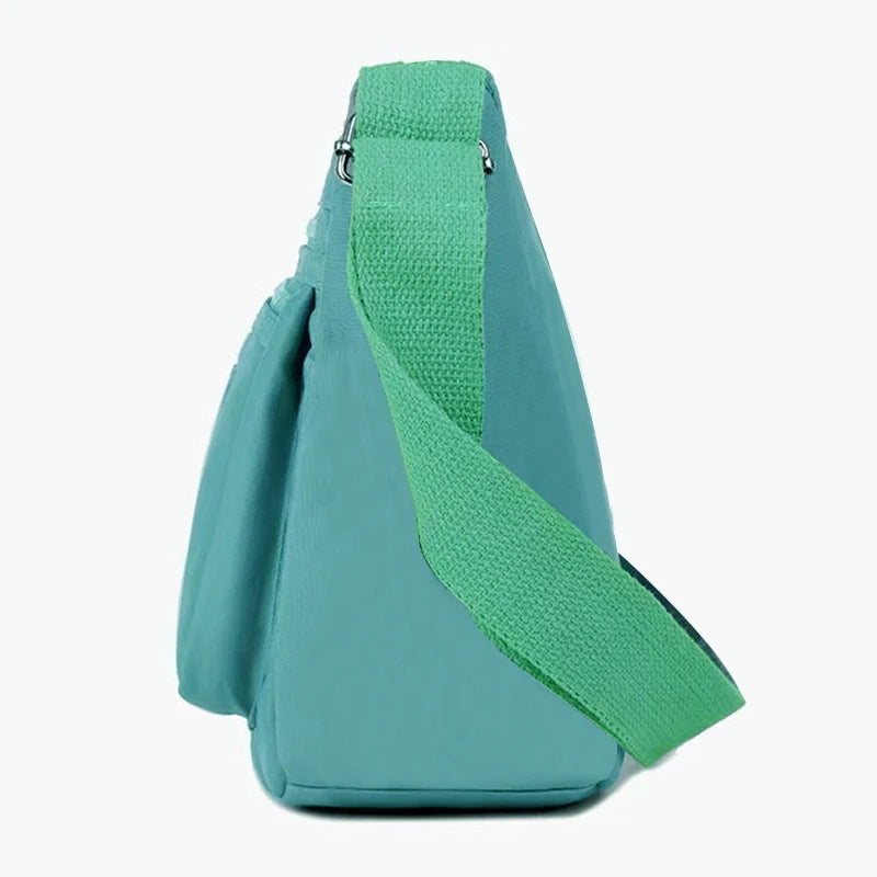 Neutral style men's and women's nylon crossbody bag for casual wear, fashionable canvas bag for women's shoes.