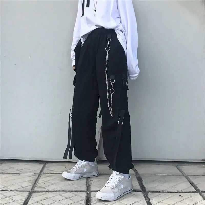 ARENS Techwear Men's Sets Cargo Pants Men's Shirt Kit Long Sleeve Shirts Korean Streetwear Hip Hop Harajuku Spring