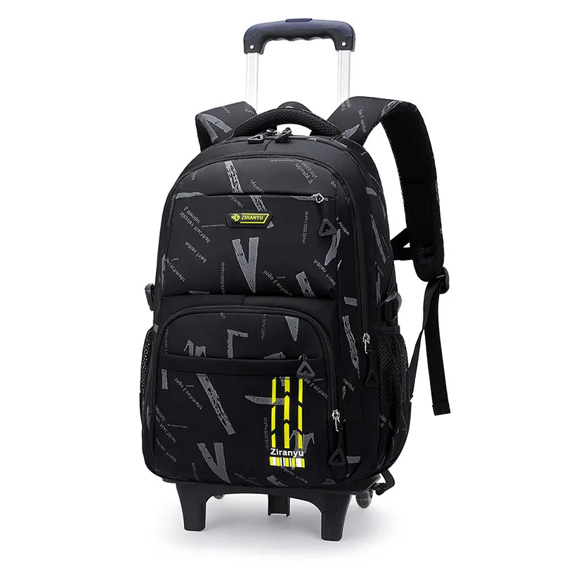 Trolley School Bags for Boys Children Rolling Backpack Elementary School Backpack with Wheels Student Book Bag Carry on Luggage