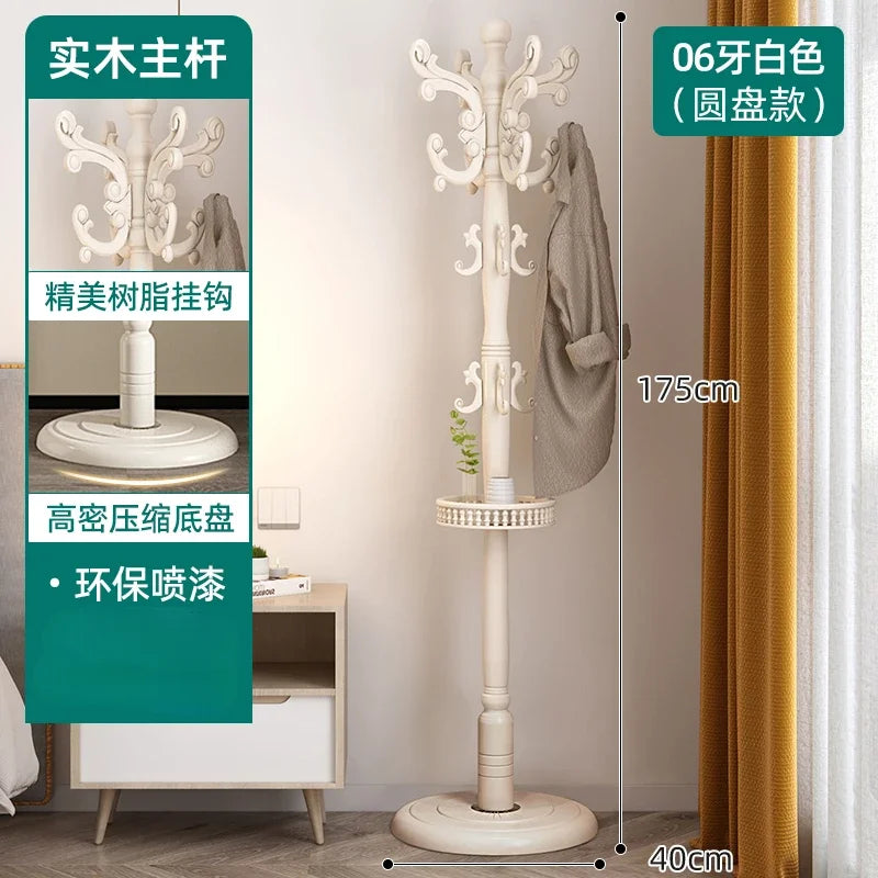 Clothes Rack for Hanging Clothes Solid Wood Birch Floor Standing Bedroom Vertical Tree Branch Shape Furniture Living Room Mueble