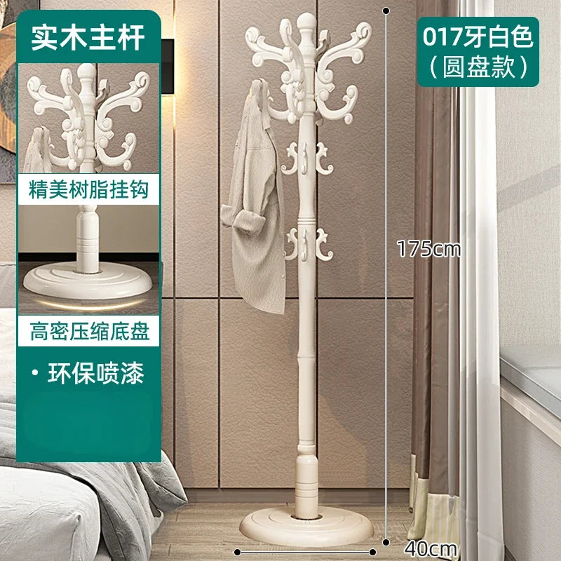 Clothes Rack for Hanging Clothes Solid Wood Birch Floor Standing Bedroom Vertical Tree Branch Shape Furniture Living Room Mueble