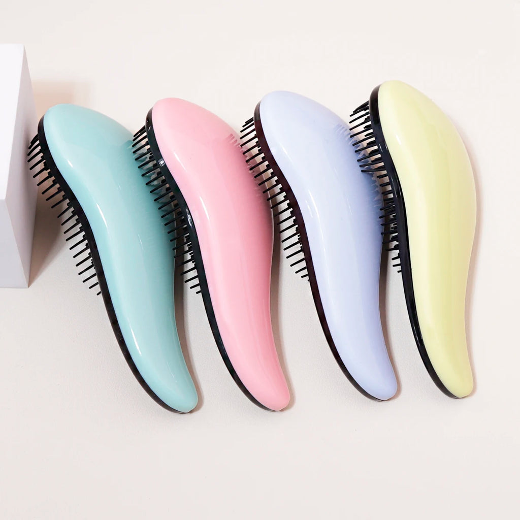 Wholesale massage brush brush shower winding wet hair curly brush salon hairdressing tool massage Special for real hair wigs