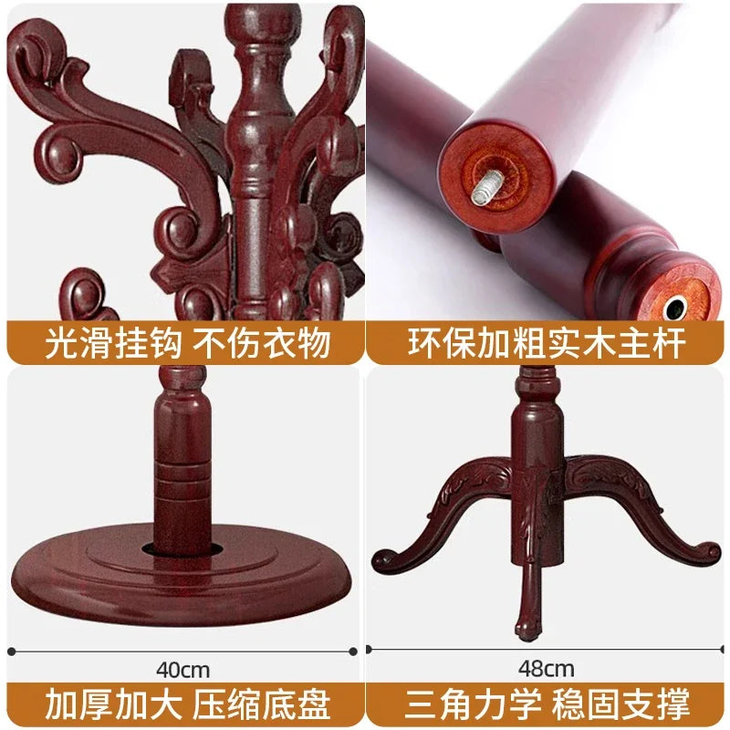 Clothes Rack for Hanging Clothes Solid Wood Birch Floor Standing Bedroom Vertical Tree Branch Shape Furniture Living Room Mueble