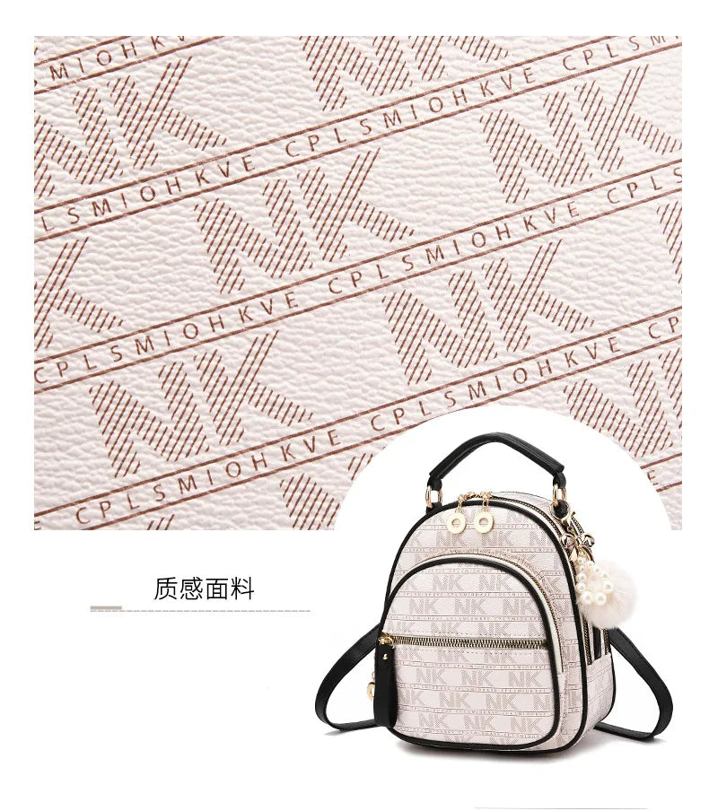 Classic Women Backpack Fashion School Bags Female Daily Shopping Girl Backpacks Schoolbags Versatile Leisure Travel Backpack