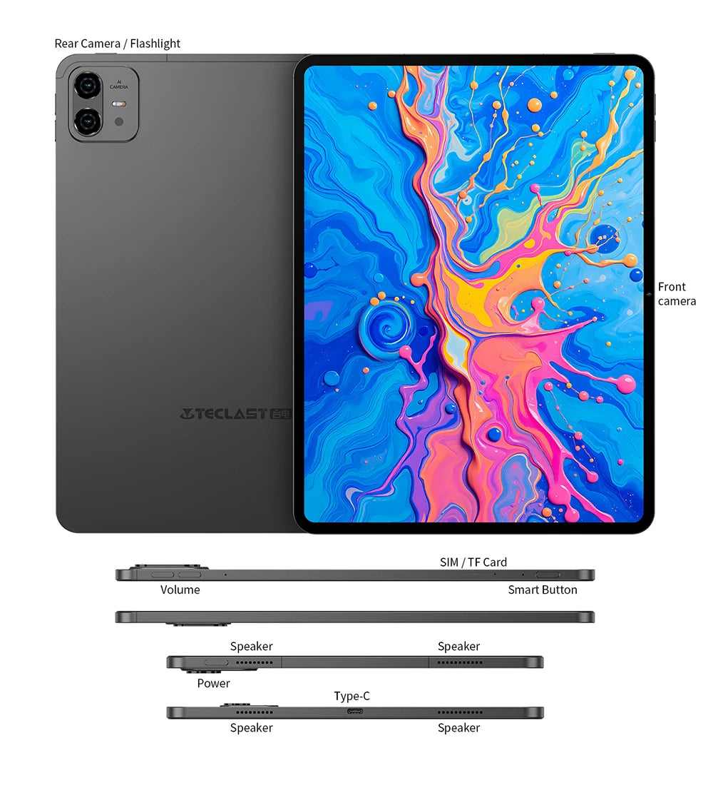 Teclast ArtPad Pro 12.7" 2.2K Display 8GB(+12G) 256GB MediaTek Helio G99 10000mAh 30W Android 15 Tablet PC 4G LTE Global Version