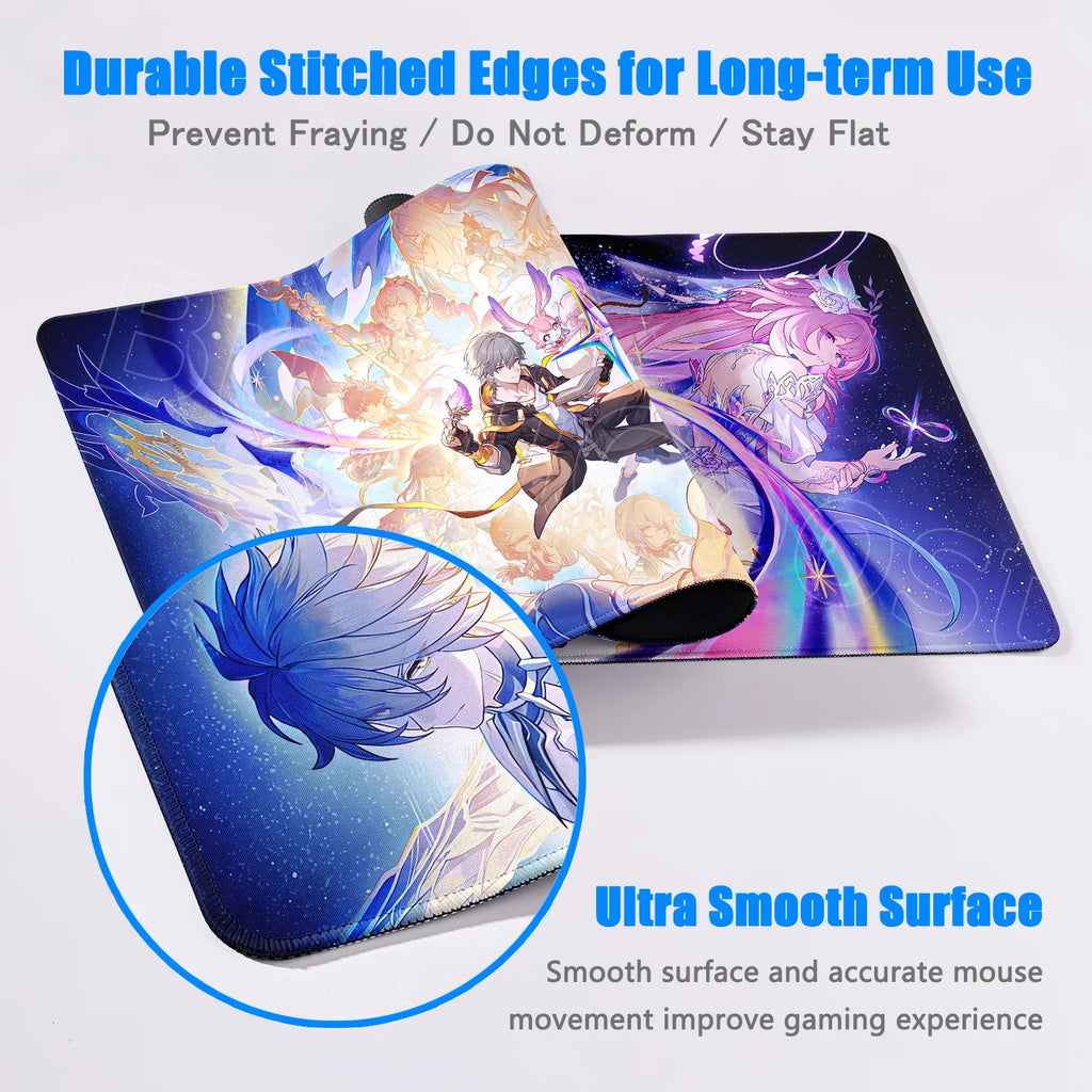 Amphoreus New HD Print Rubber Keyboard Mats Honkai Star Rail Cyrene Phainon Mousepad Chrysos Heir Mouse Pad Computer Accessories