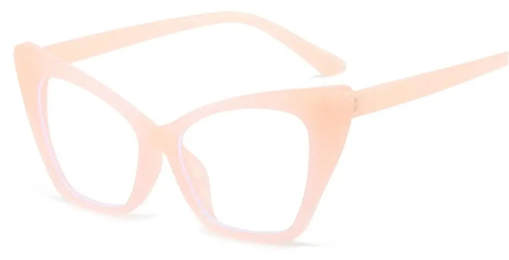 Luxury Brand Cat Eye Reading Glasses Optical Blue Light Blocking Prescription Women Eyeglasses Transparent Fashion Eyewear 2025