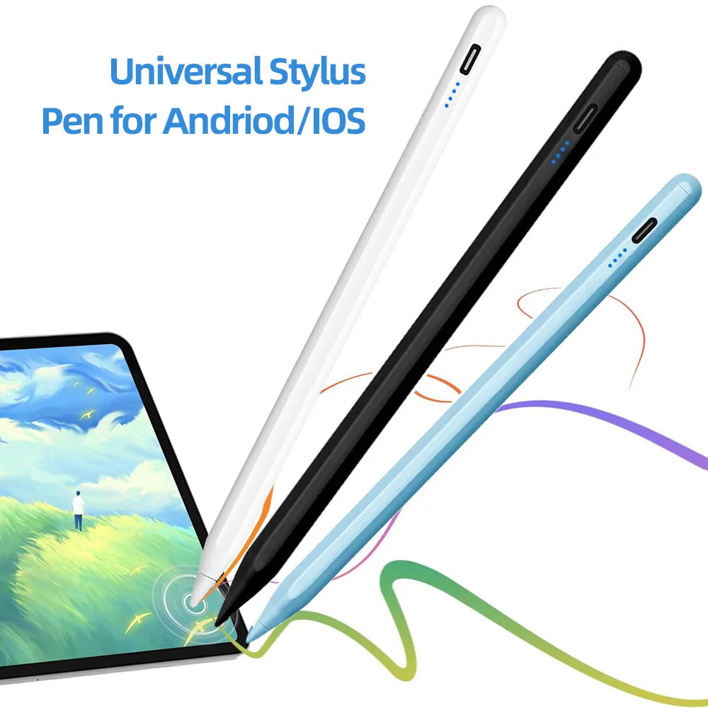 Universal Fine Tip Stylus Pen for All Android iOS Tablets Phones, Multi-Color Capacitive Pencil with No Bluetooth