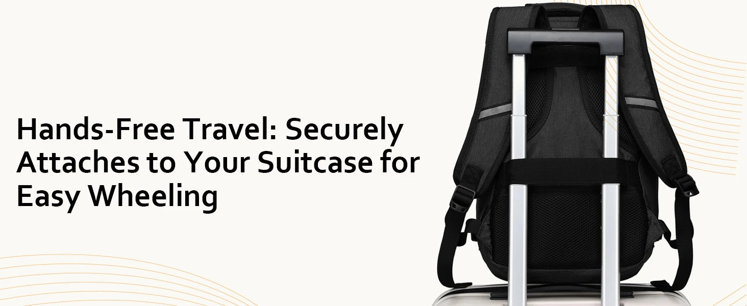 Kono Cabin bag 40x20x25 cm for Ryanair Under Seat hand luggage Backpack, Cabin Size 20L Black Minimalist