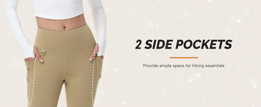TACVASEN Fleece Lined Flare Pants Women's Waterproof Insulated Winter Pants High Waisted Bootcut Hiking Yoga Leggings Pockets
