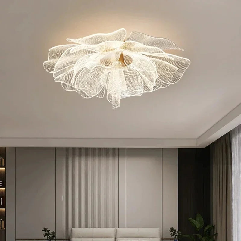 Nordic Flower Ceiling Lights for Bedroom Balcony Hallway Ceiling Chandelier Minimalist Decor Indoor Lighting Lusters Luminaires