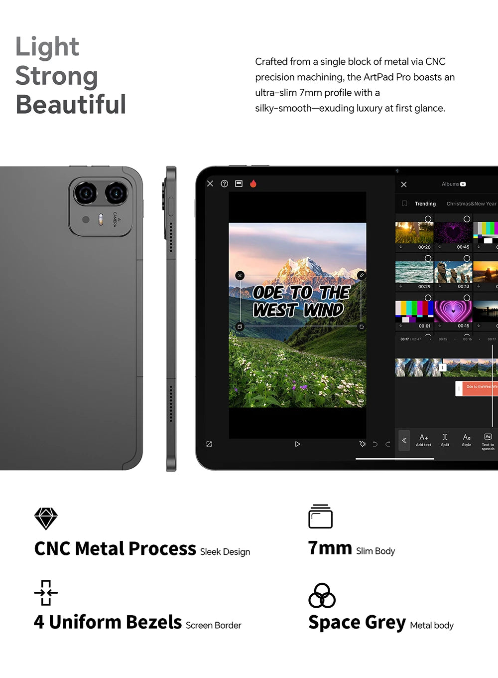 Teclast ArtPad Pro 12.7" 2.2K Display 8GB(+12G) 256GB MediaTek Helio G99 10000mAh 30W Android 15 Tablet PC 4G LTE Global Version