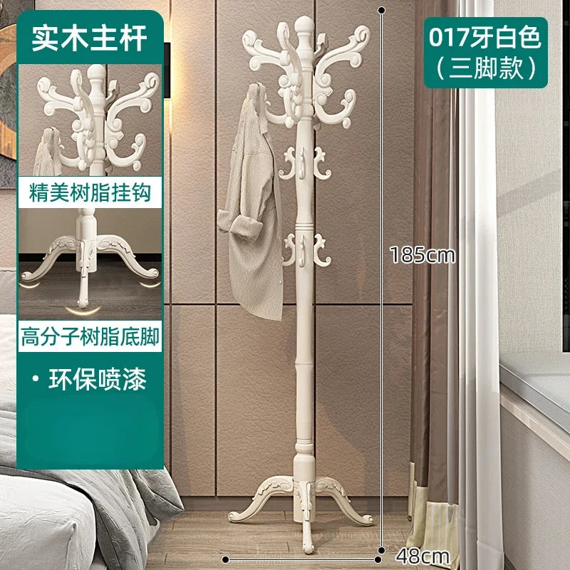 Clothes Rack for Hanging Clothes Solid Wood Birch Floor Standing Bedroom Vertical Tree Branch Shape Furniture Living Room Mueble