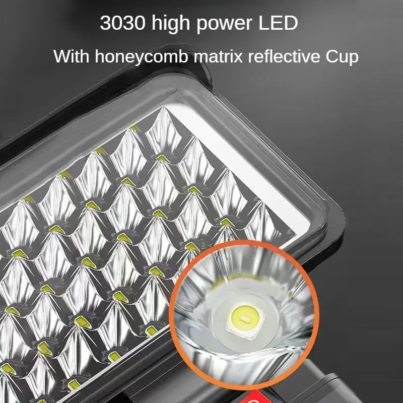 Portable LED Light Spotlights, Cordless, Outdoor Work, Fishing, Handheld Emergency Tool, Dewalt 18V Battery, 3 ", 4", 5 ", 8"