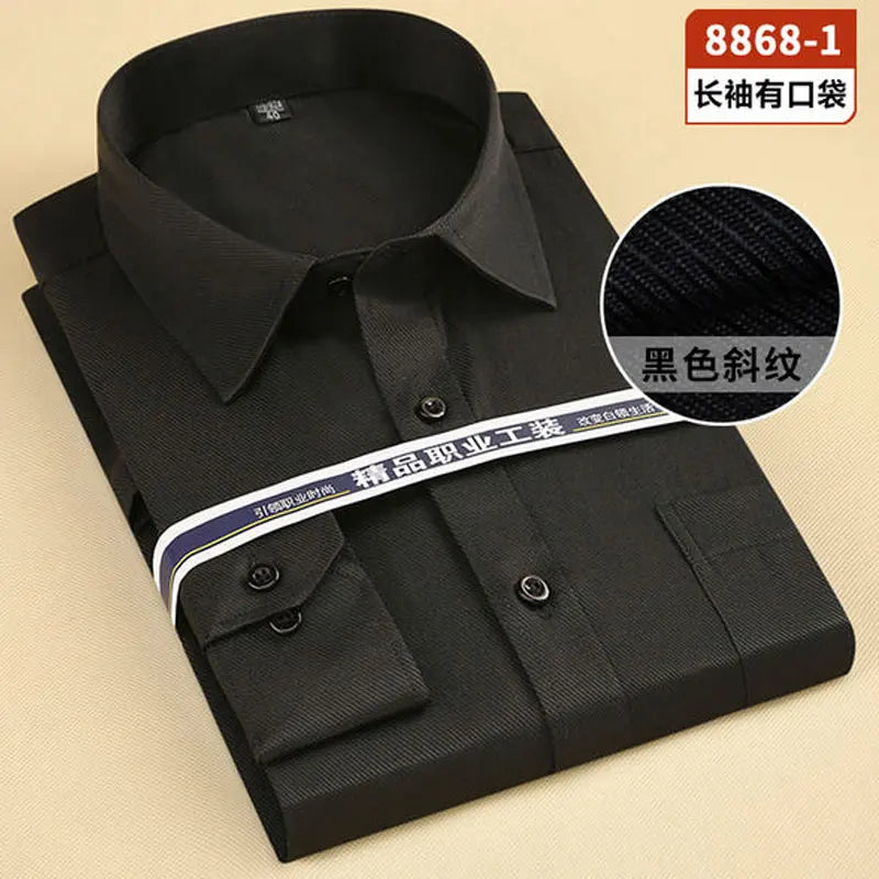 7XL 8XL Men's shirt Long sleeve large size Spring Summer Business cotton casual High quality fashion free wear breathable