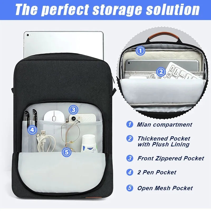 Portable Pouch For Huawei MatePad 12 X 2024 12X Pro 13.2 12.2 SE 11"11.5S Air 11.5 PaperMatte Pro 11 10.8 Tablet Protective Bag
