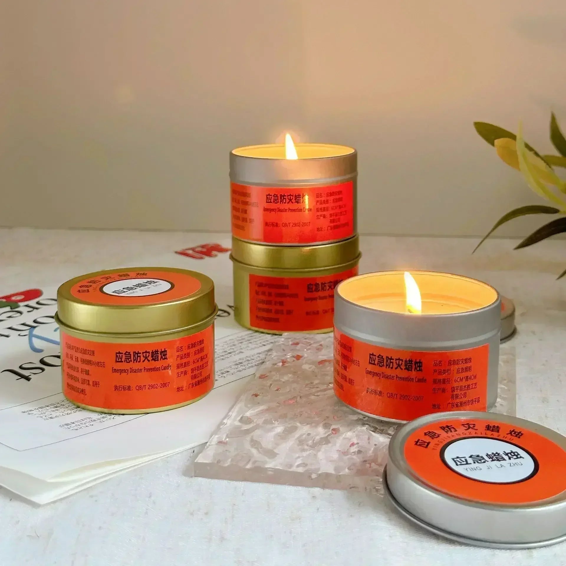 1-20pcs Emergency Candles for Power Outages Windproof Smokeless Long-Lasting Lighting Survival Supply for Home Camping Blackouts