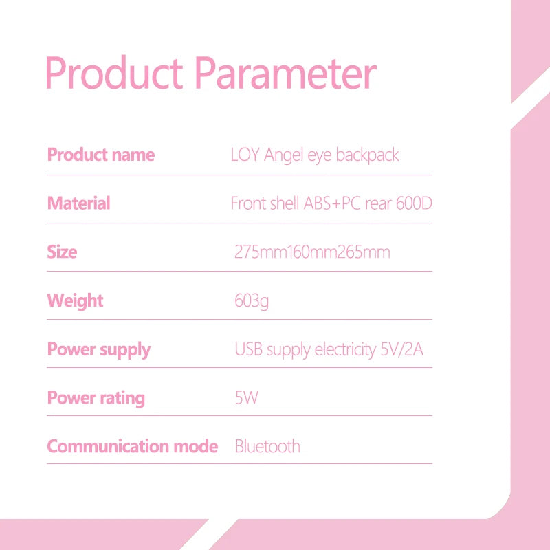 Women's backpack Led Screen Cell Phone Programming Pattern School backpacks Schoolbag Outdoor Knapsack children's bag waterproof