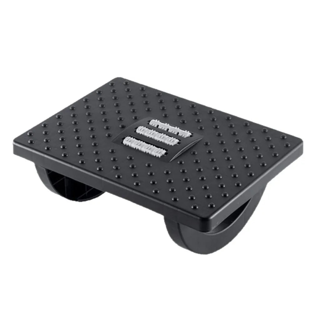 Portability with Massage Rollers Foot Rest 180 Degree Swing Ergonomic Foot Stool Under Desk Footrest for Home Office Work