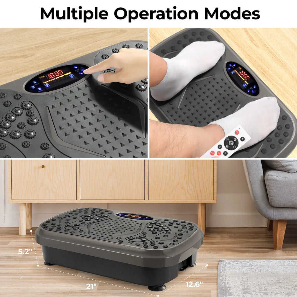Vibration Plate Exercise Machine, Vibration Plate for Lymphatic Drainage, Whole Body Workout Vibrate Fitness Platform