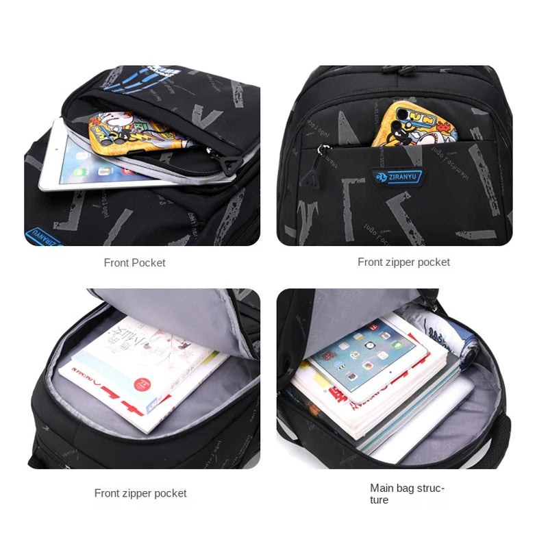Trolley School Bags for Boys Children Rolling Backpack Elementary School Backpack with Wheels Student Book Bag Carry on Luggage