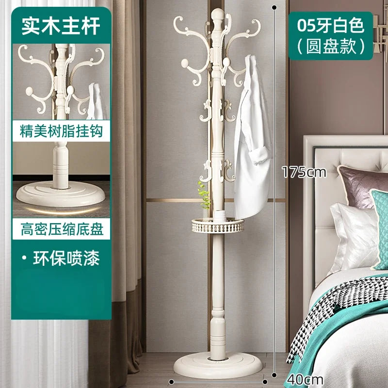 Clothes Rack for Hanging Clothes Solid Wood Birch Floor Standing Bedroom Vertical Tree Branch Shape Furniture Living Room Mueble