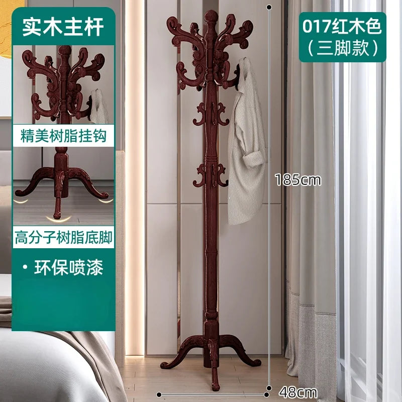 Clothes Rack for Hanging Clothes Solid Wood Birch Floor Standing Bedroom Vertical Tree Branch Shape Furniture Living Room Mueble