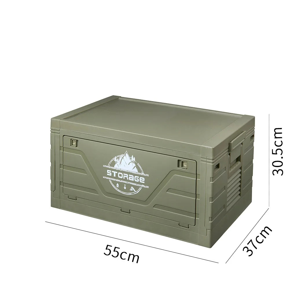 Outdoor camping folding box Car trunk with table Camping picnic finishing box Household storage box