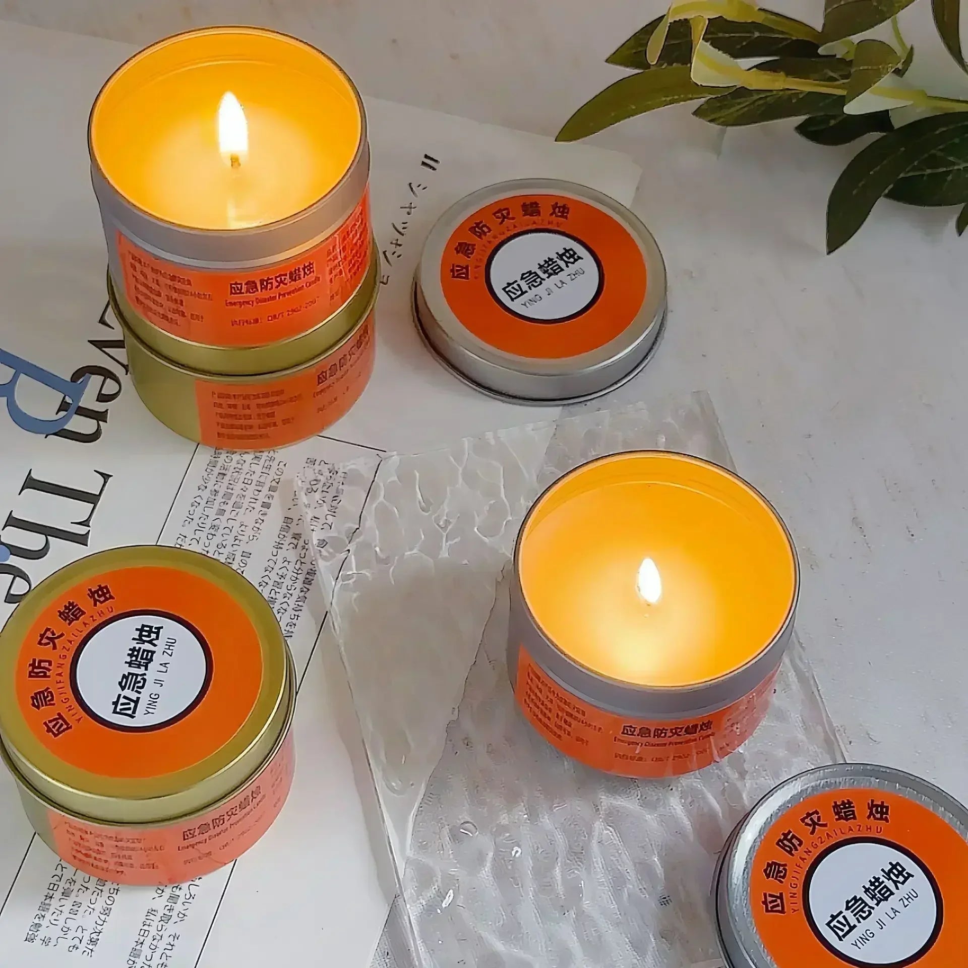 1-20pcs Emergency Candles for Power Outages Windproof Smokeless Long-Lasting Lighting Survival Supply for Home Camping Blackouts