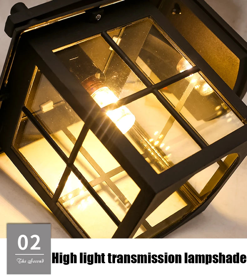 Outdoor Lamp Courtyard Aluminum Wall Lamp LED Balcony Aisle Corridor Lamp Creative Waterproof Lighting Project Home