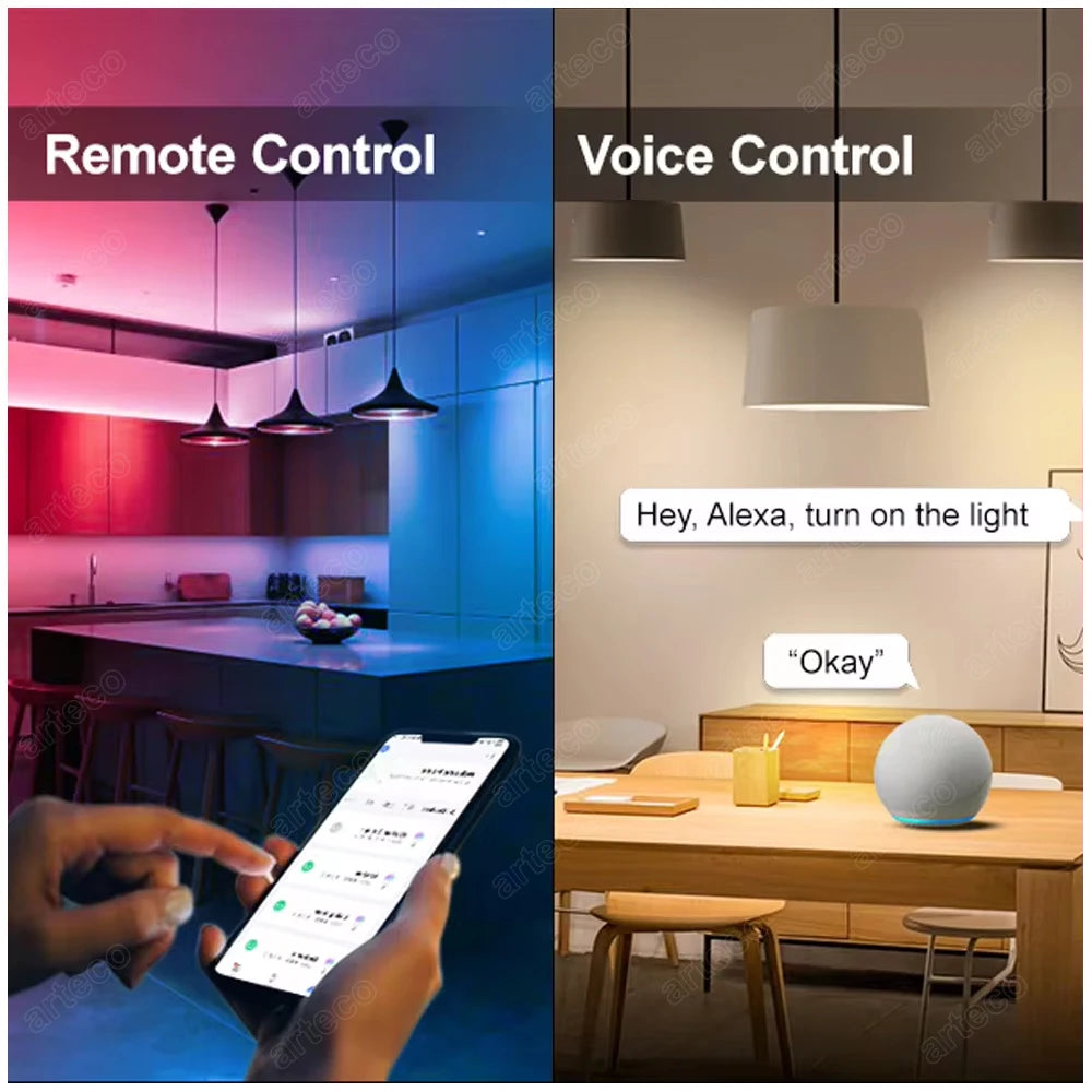 18W 15W Zigbee 3.0 Led Light bulb RGB CW WW Smart Led Lamps Zigbee E27 Bulbs Compatible With Alexa Amazon Google Assistant