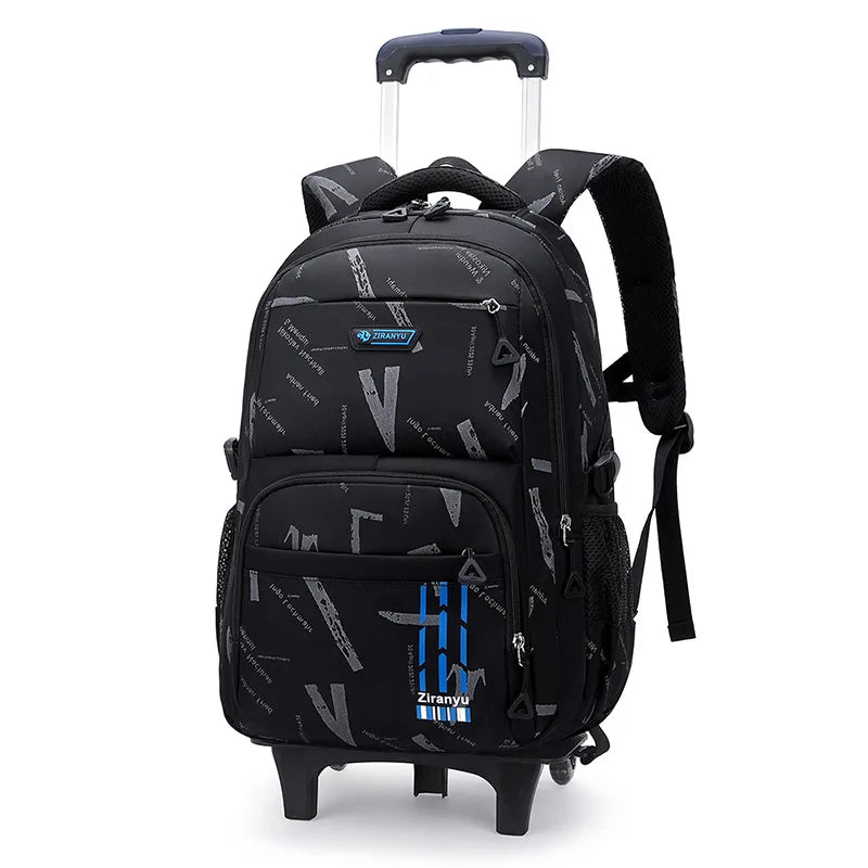 Trolley School Bags for Boys Children Rolling Backpack Elementary School Backpack with Wheels Student Book Bag Carry on Luggage