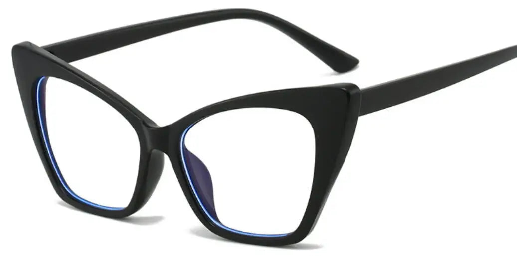 Luxury Brand Cat Eye Reading Glasses Optical Blue Light Blocking Prescription Women Eyeglasses Transparent Fashion Eyewear 2025
