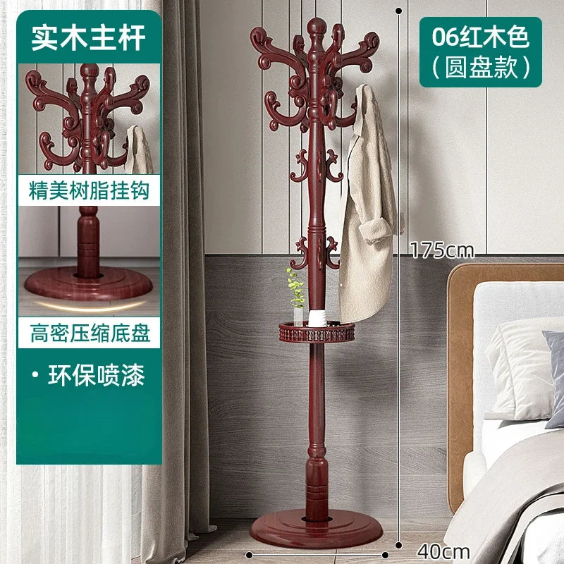 Clothes Rack for Hanging Clothes Solid Wood Birch Floor Standing Bedroom Vertical Tree Branch Shape Furniture Living Room Mueble