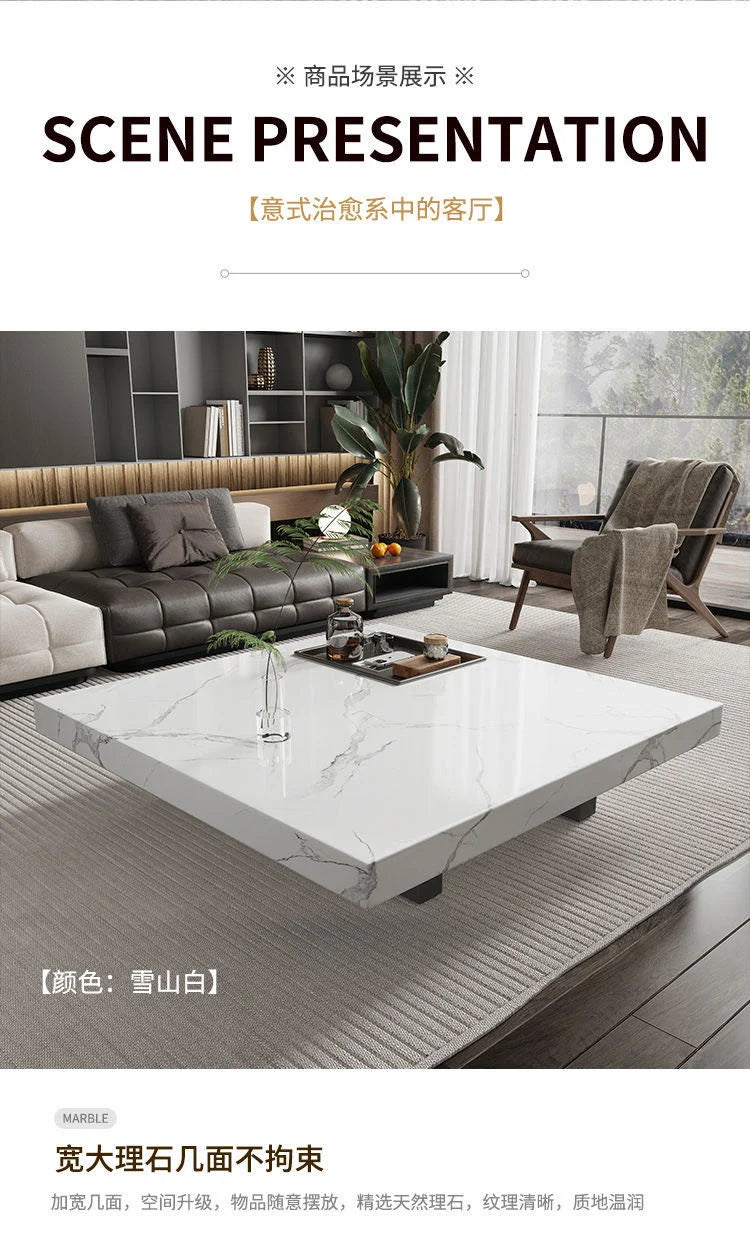 Minimalist Italian Coffee Table Living Room Decoration Aesthetic Modern Side Table Organizer Mesas Bajas Lounge Suite Furniture