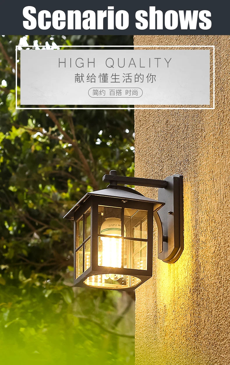 Outdoor Lamp Courtyard Aluminum Wall Lamp LED Balcony Aisle Corridor Lamp Creative Waterproof Lighting Project Home