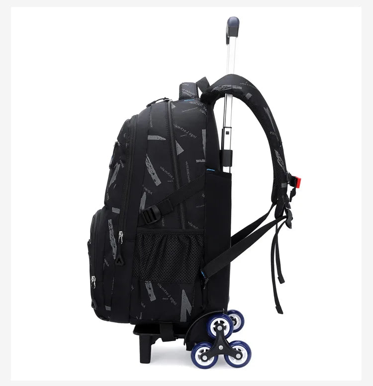 Trolley School Bags for Boys Children Rolling Backpack Elementary School Backpack with Wheels Student Book Bag Carry on Luggage
