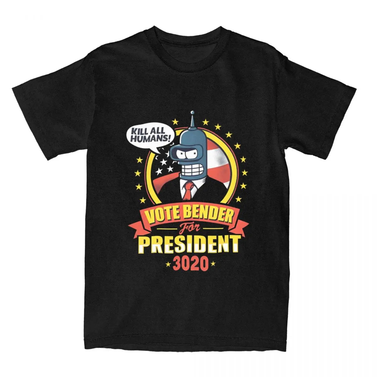 Men Women's Futuramas Comics T Shirts 100% Cotton Tops Novelty Short Sleeve Crewneck Tees 4XL 5XL 6XL T-Shirt