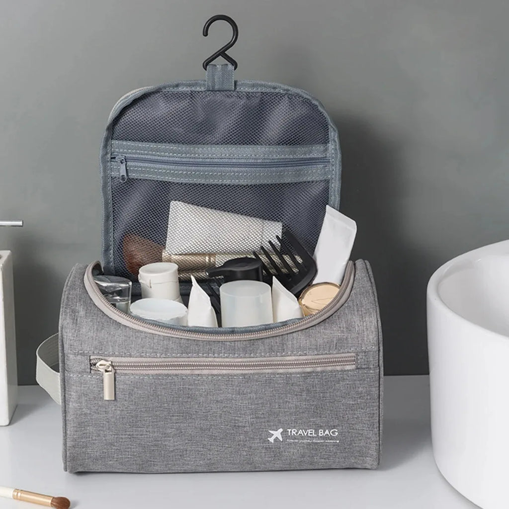Portable Travel Toiletry Bag Large Capacity Folding Storage Bag Hook Multifunctional Storage Bag Sub