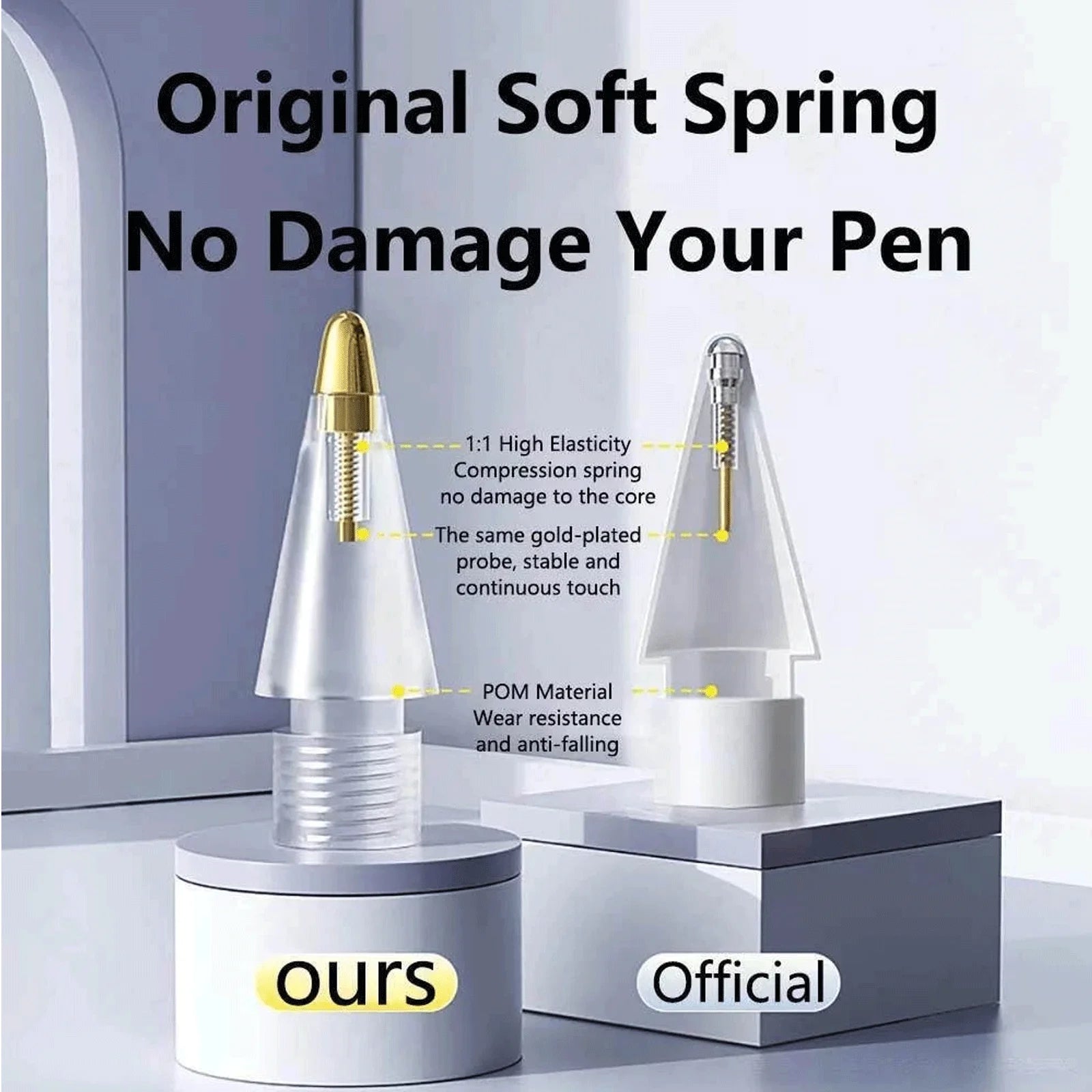 Universal Fine Tip Stylus Pen for All Android iOS Tablets Phones, Multi-Color Capacitive Pencil with No Bluetooth