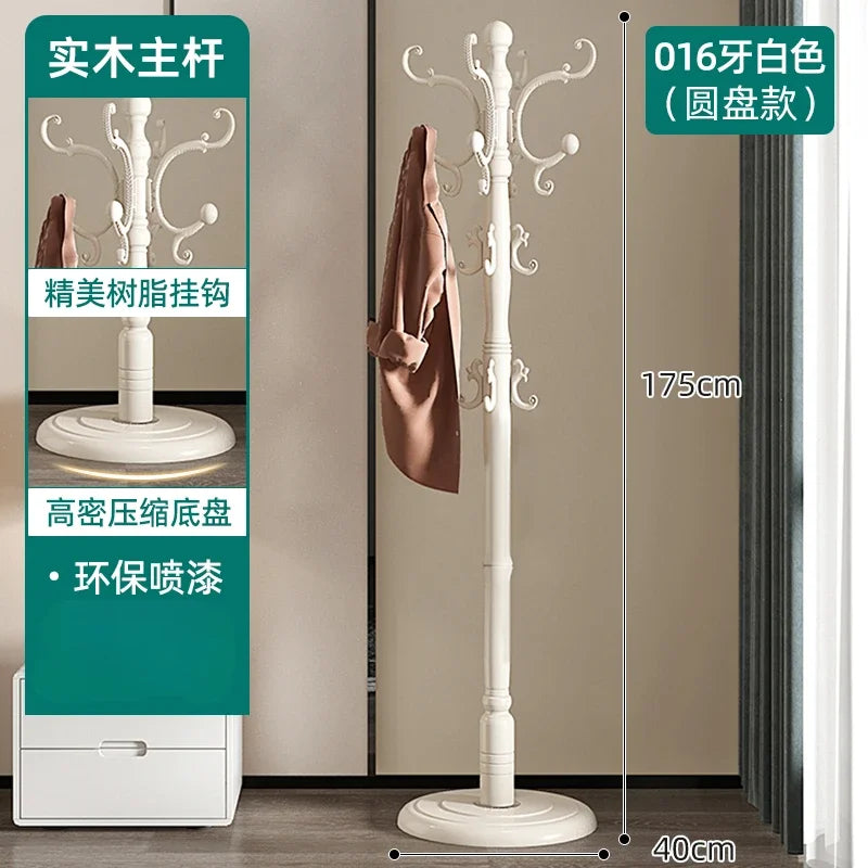 Clothes Rack for Hanging Clothes Solid Wood Birch Floor Standing Bedroom Vertical Tree Branch Shape Furniture Living Room Mueble