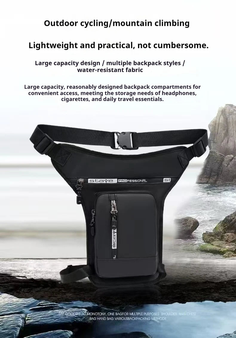 Waterproof Drop Leg Waist Bag, Multifunctional Outdoor Motorcycle Thigh Fanny Pack