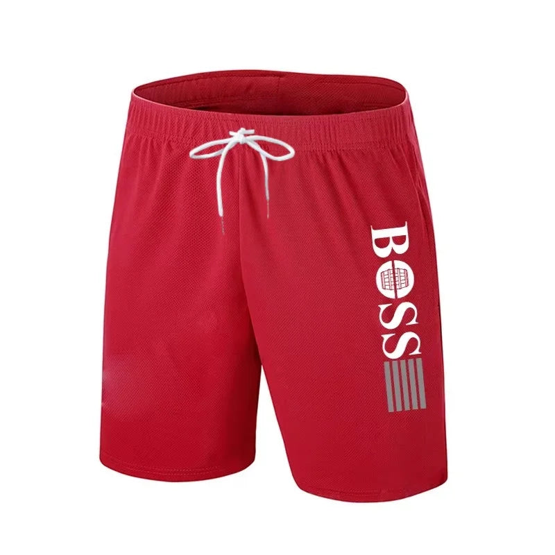 2026 Summer Fashion Beach Shorts Unisex Outdoor Casual Sports Pants Quick-Dry Boss Print Cool Motorcycle Shorts