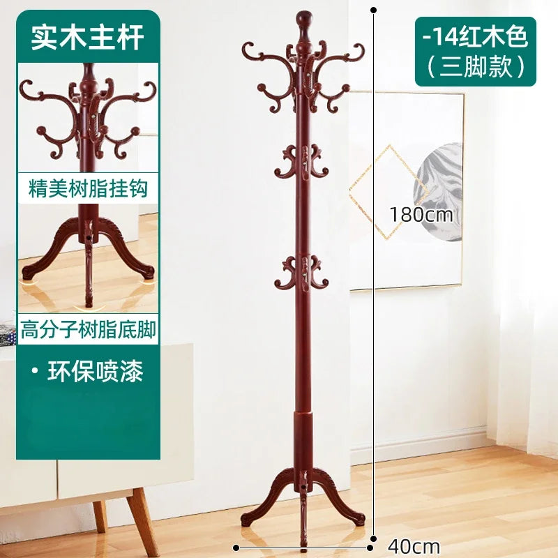 Clothes Rack for Hanging Clothes Solid Wood Birch Floor Standing Bedroom Vertical Tree Branch Shape Furniture Living Room Mueble