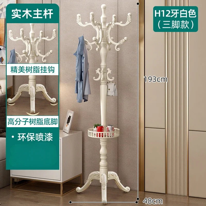 Clothes Rack for Hanging Clothes Solid Wood Birch Floor Standing Bedroom Vertical Tree Branch Shape Furniture Living Room Mueble