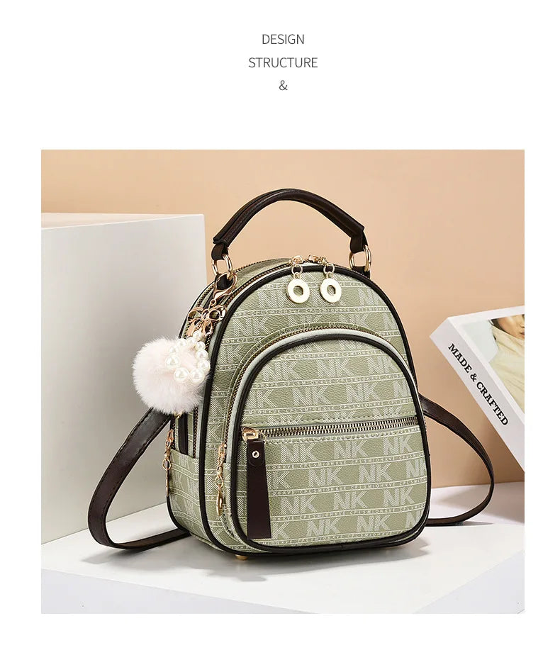 Classic Women Backpack Fashion School Bags Female Daily Shopping Girl Backpacks Schoolbags Versatile Leisure Travel Backpack