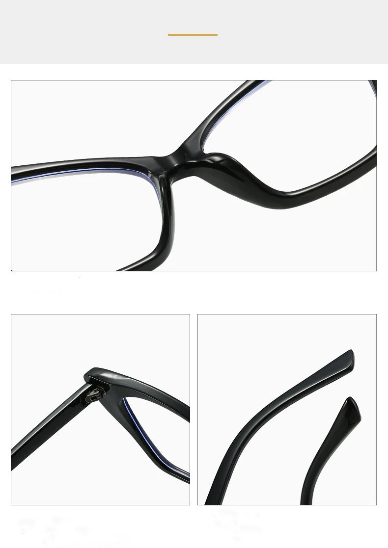 Luxury Brand Cat Eye Reading Glasses Optical Blue Light Blocking Prescription Women Eyeglasses Transparent Fashion Eyewear 2025