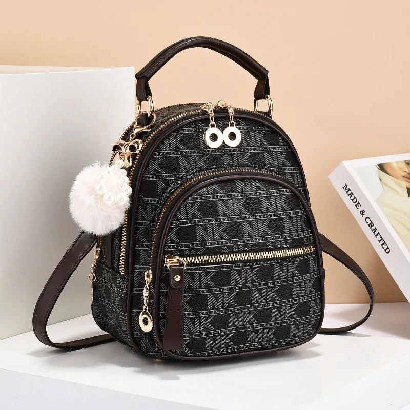 Classic Women Backpack Fashion School Bags Female Daily Shopping Girl Backpacks Schoolbags Versatile Leisure Travel Backpack